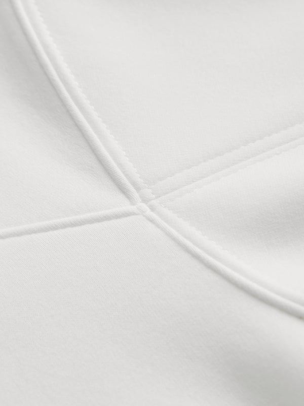 Solid Color Sleeve Embellished Oversized Hoodie