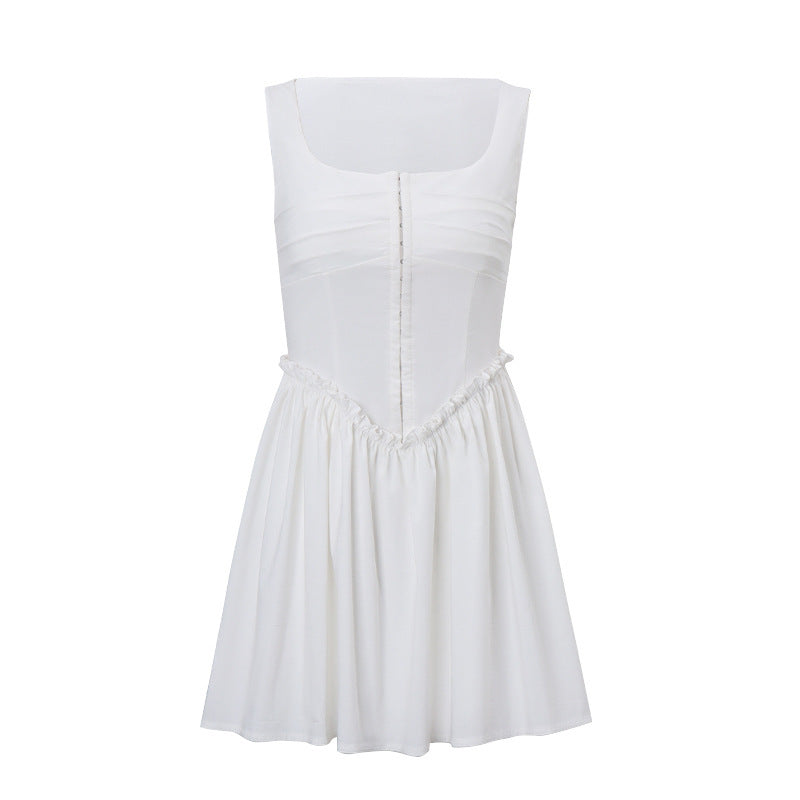 Amara Backless A-Line Mini Dress