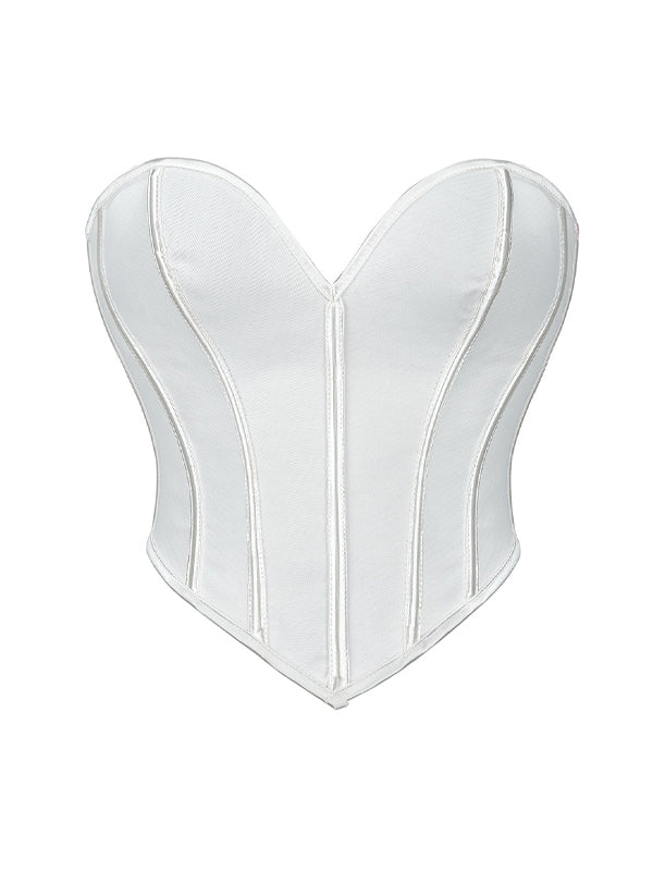 Mesh Breathable Heart Shaped Corset Top