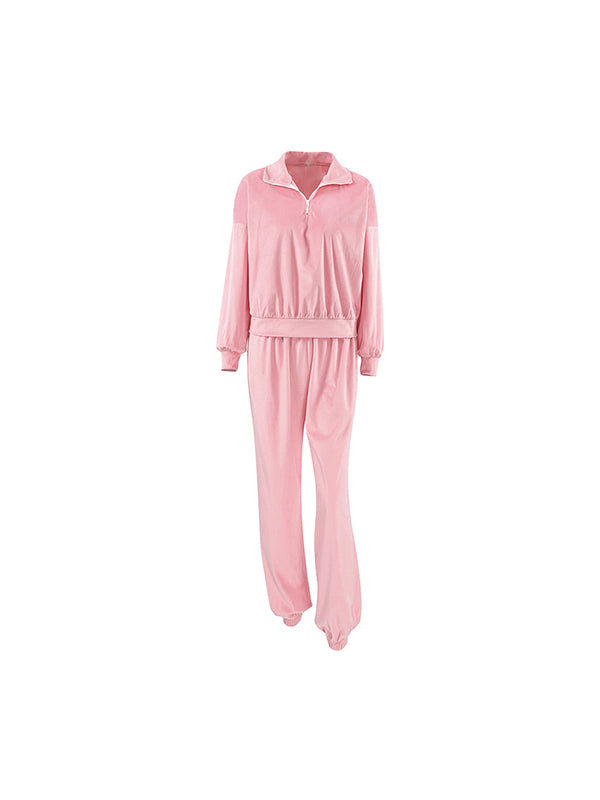 Versatile And Personalized Pink Fashion Two Piece