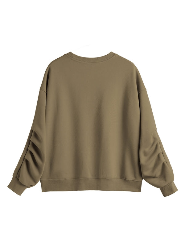 Smile Print Pull Over Oversized Hoodie