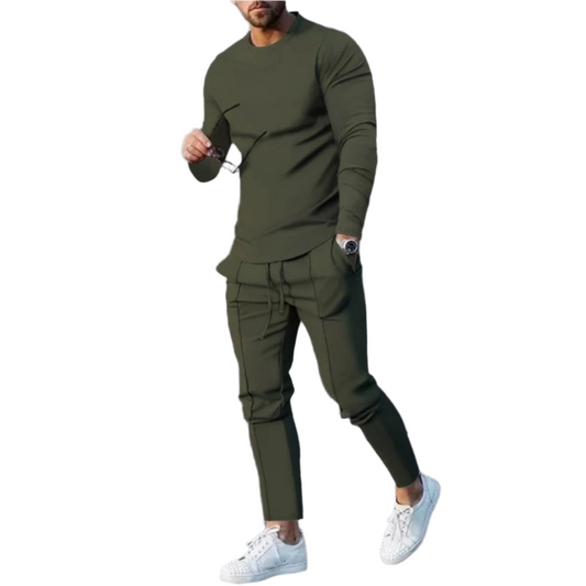 Duncan - Conjunto de camisa y pantalón - Deportivo - Ideal para Otoño/Invierno
