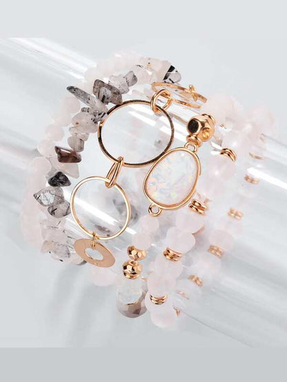 5pcs Geometric Crystal Bracelet for Women