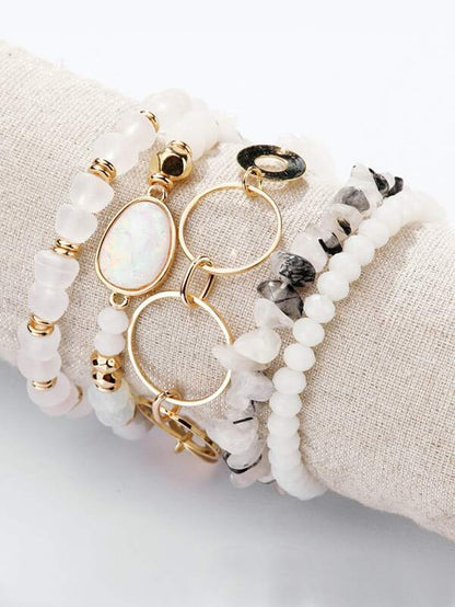 5pcs Geometric Crystal Bracelet for Women