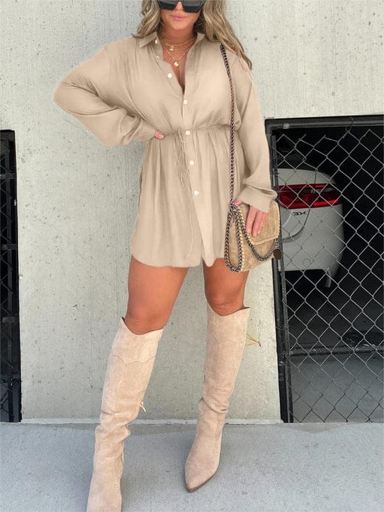 Olwen - Camisa larga y pantalón corto - Estilo chic y moderno - Ideal para verano