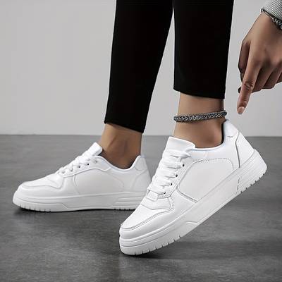 Women’s Casual Platform White Lace Up Sneakers | Ideal for Everyday Wear