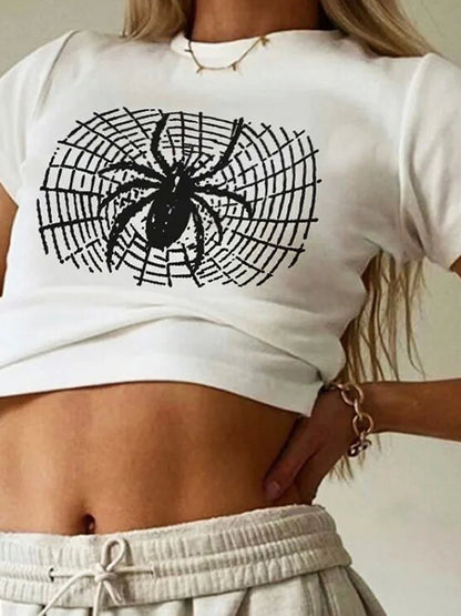 Spider Print Short Sleeve Tee