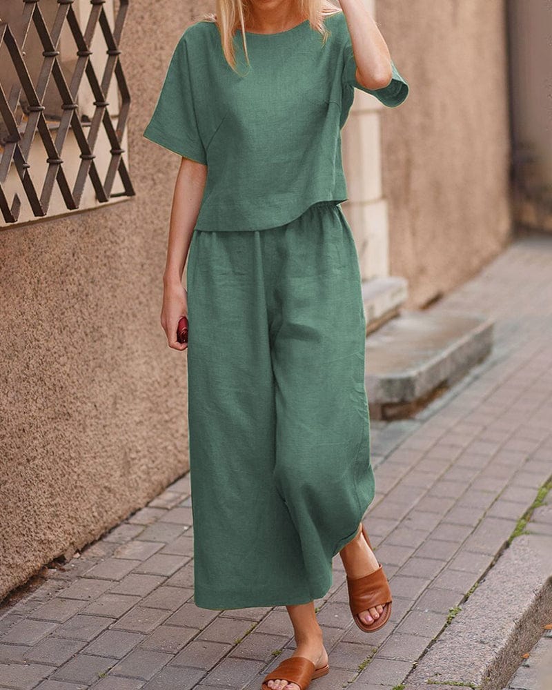 Vanessa - Traje de dos piezas para mujer - Elegante - Estilo moderno - Ropa para el día a día