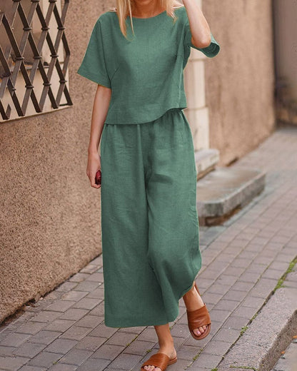 Vanessa - Traje de dos piezas para mujer - Elegante - Estilo moderno - Ropa para el día a día