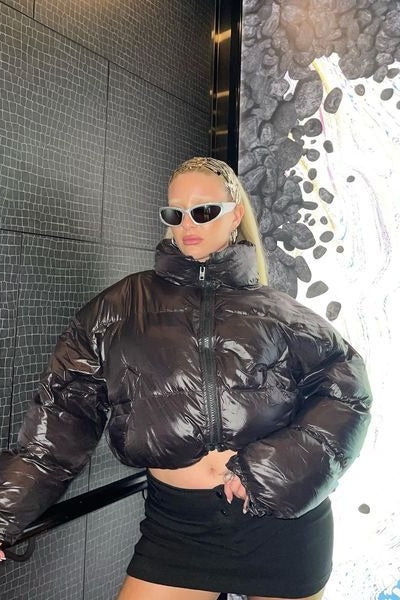 Thermal Insulated Crop Puffer Jacket