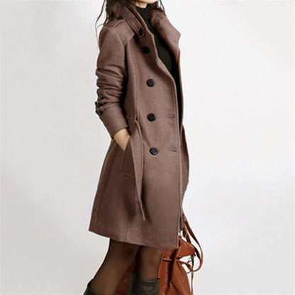 Abrigo largo elegante con cinturón | Ideal para otoño