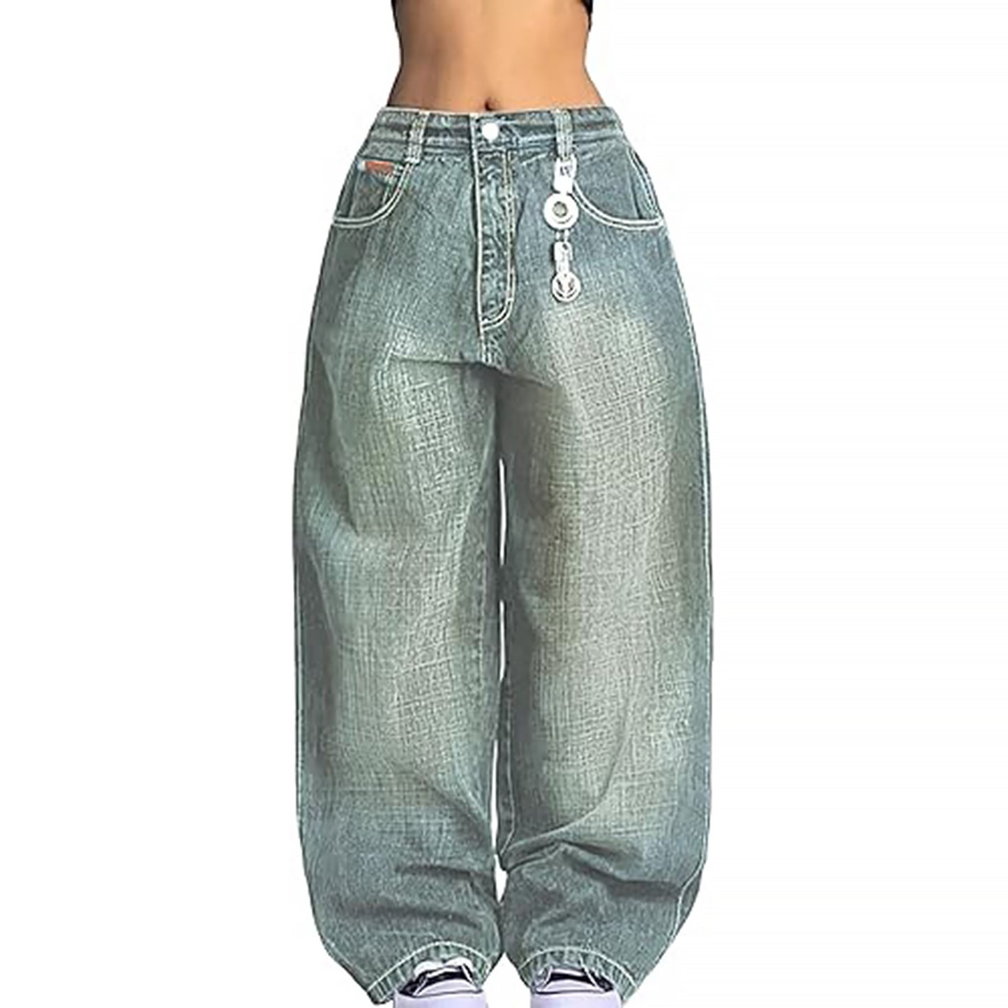 American Retro Distressed Washed Boyfriend Jeans