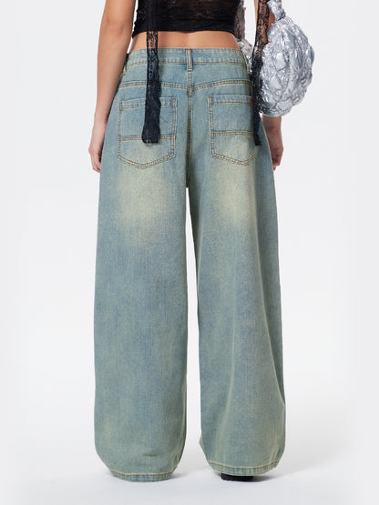 American Retro Distressed Washed Boyfriend Jeans