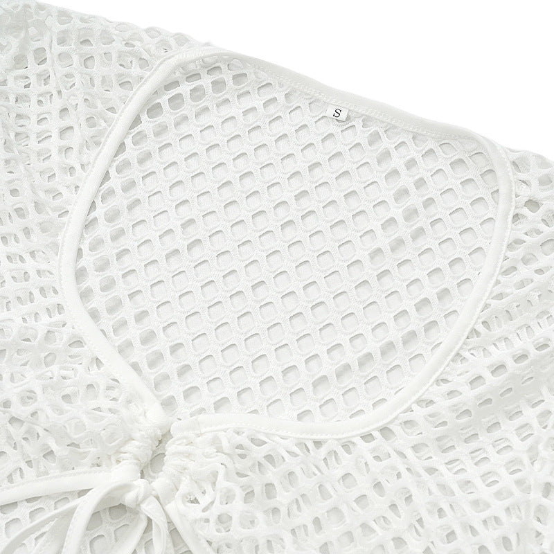 Olivia - Crochet Crop Top and Skirt Set