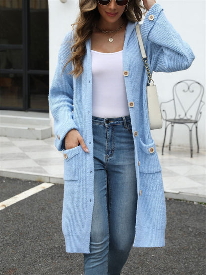 V-Neck Loose Knit Cardigan