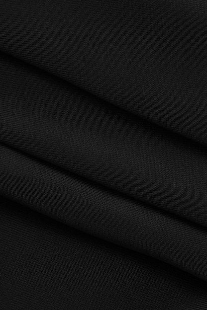 Two Piece Ruched Top & V Shape Cut Waist Maxi Skirt Set