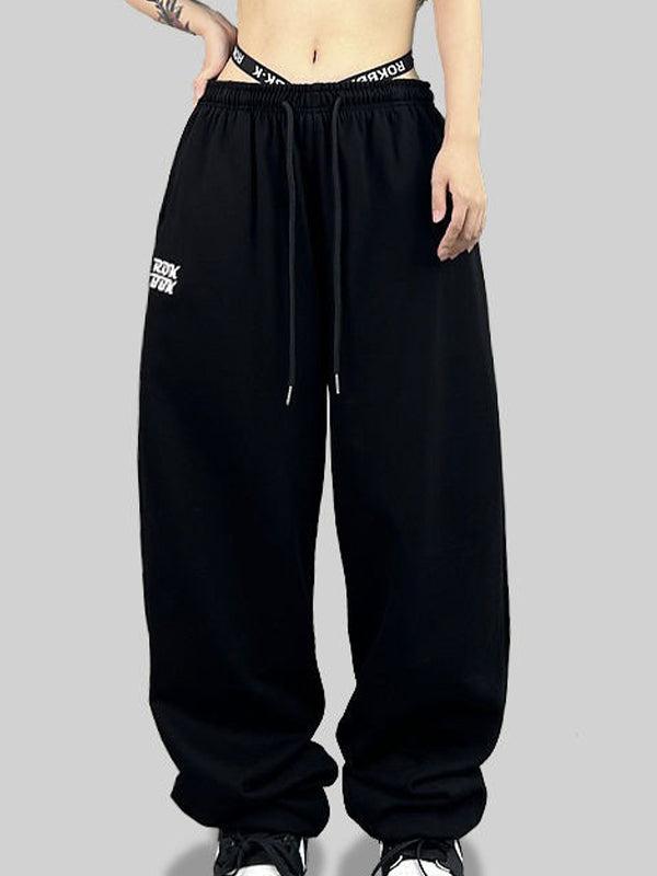 Street Lettering Printed Sweatpants