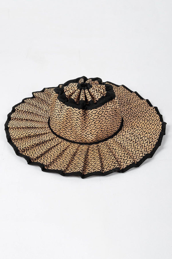 Stylish Foldable Sun-protective Woven Casual Straw Hat