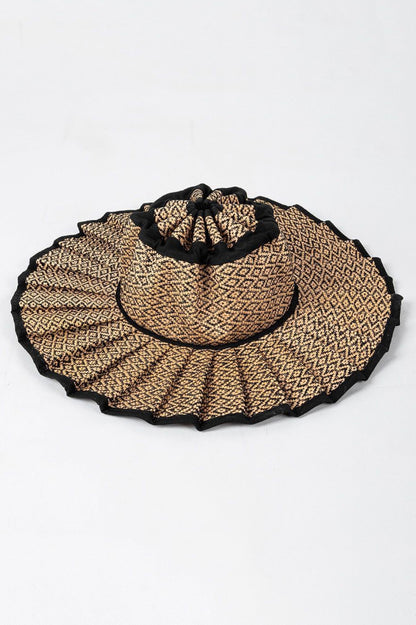 Stylish Foldable Sun-protective Woven Casual Straw Hat