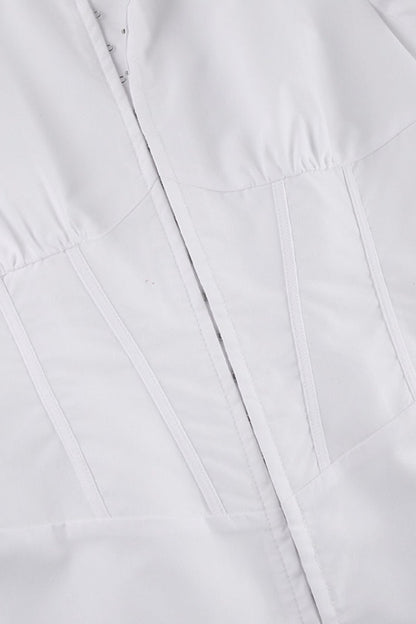 Long Sleeve Polo Collar Blouse
