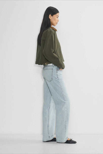 Cropped Utility Workwear Jacket