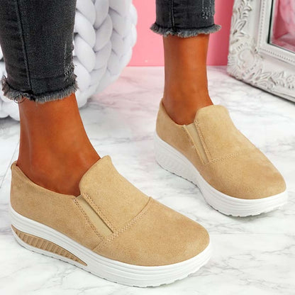 Women's Casual Suede Slip On Sneakers | Great for Casual Days