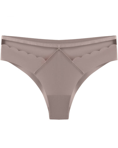 Hip Lifting Low Waist Ice Silk Seamless Invisible Breathable Briefs