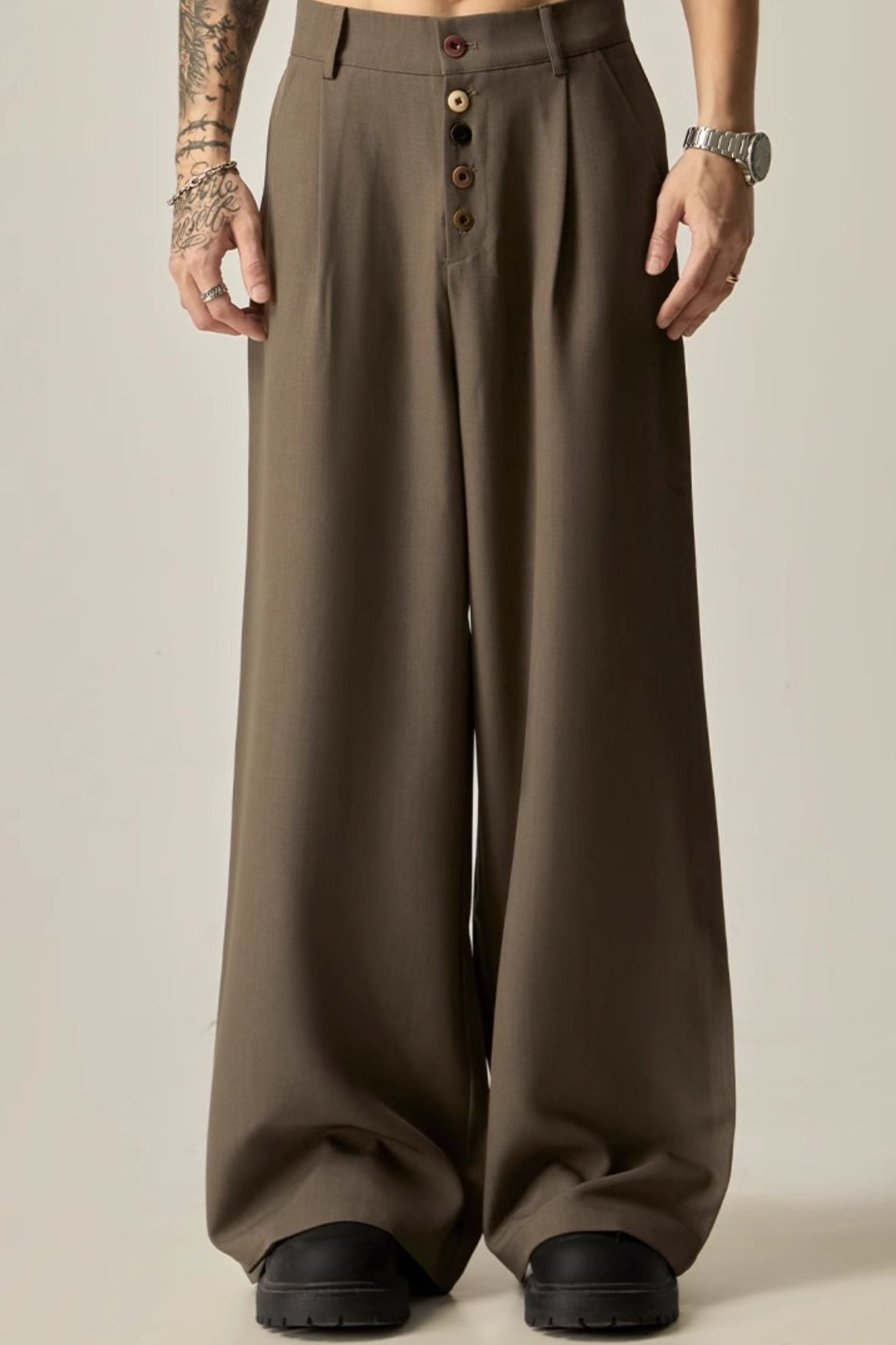 Vintage Relaxed Fluid Wide Leg Pants