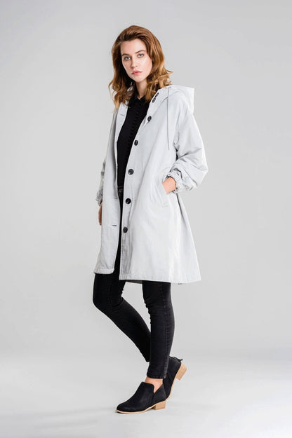 Chaqueta impermeable y transpirable con capucha para mujer | Ideal para actividades al aire libre