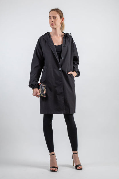 Chaqueta impermeable y transpirable con capucha para mujer | Ideal para actividades al aire libre