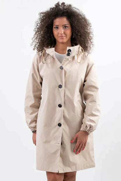 Chaqueta impermeable y transpirable con capucha para mujer | Ideal para actividades al aire libre