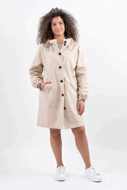 Chaqueta impermeable y transpirable con capucha para mujer | Ideal para actividades al aire libre