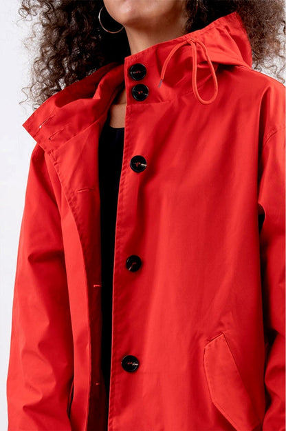 Chaqueta impermeable y transpirable con capucha para mujer | Ideal para actividades al aire libre