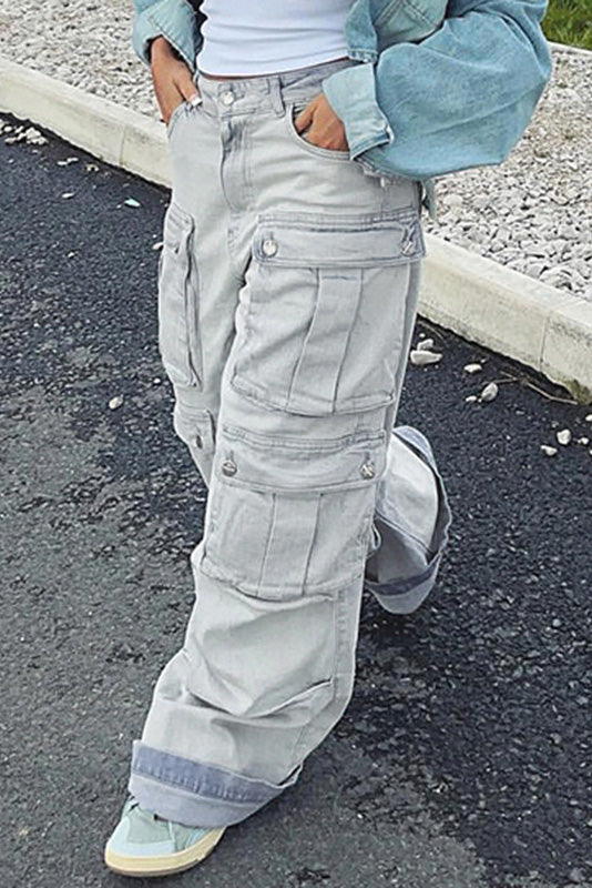 Denim de calle de cintura alta