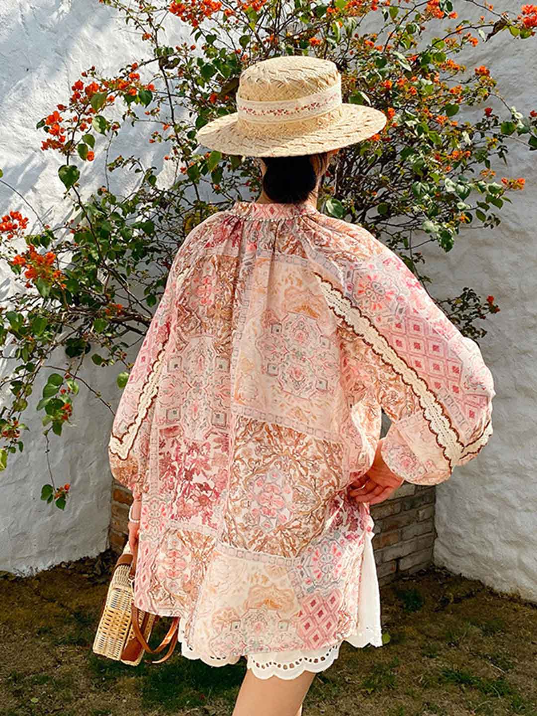 Katherine Loose Bohemian Printed Top