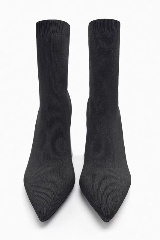 Botines con calcetines elásticos vintage