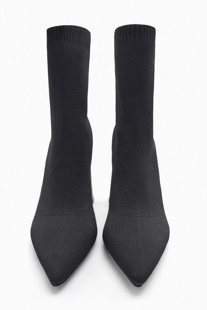 Botines con calcetines elásticos vintage