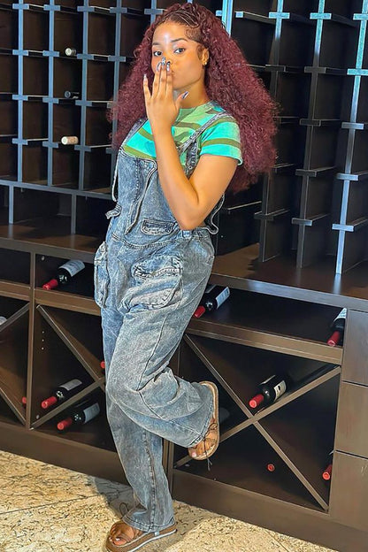 Mono de bolsillo extragrande de moda