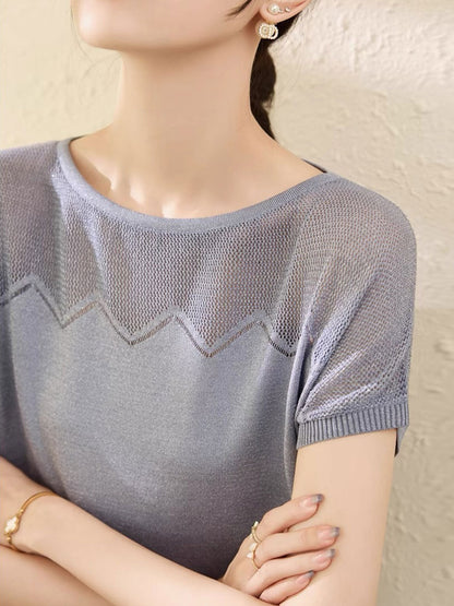 Madison Loose Crew Neck Knitted Top