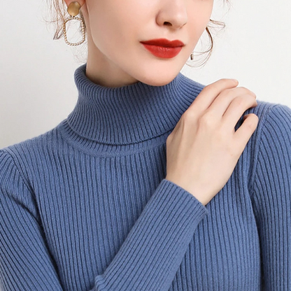 Jersey informal de manga larga y corte ajustado para mujer | Ideal para otoño/invierno