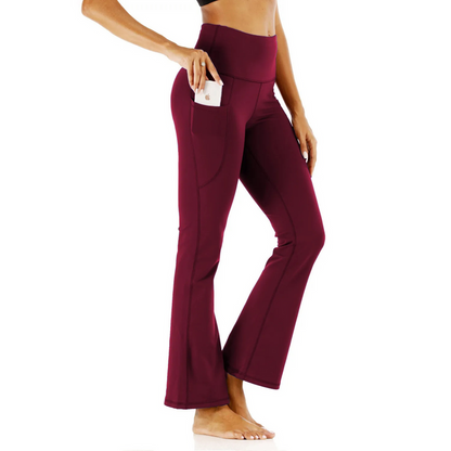 Women's Soft Stretch High Waisted Flared Trousers | Ideal for Everyday Wear