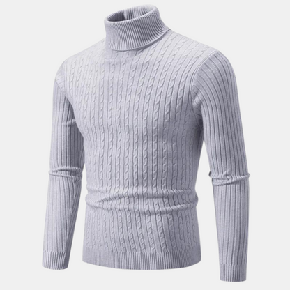 Jared - Jersey de punto de cuello alto - Clásico - - Ideal para otoño/invierno