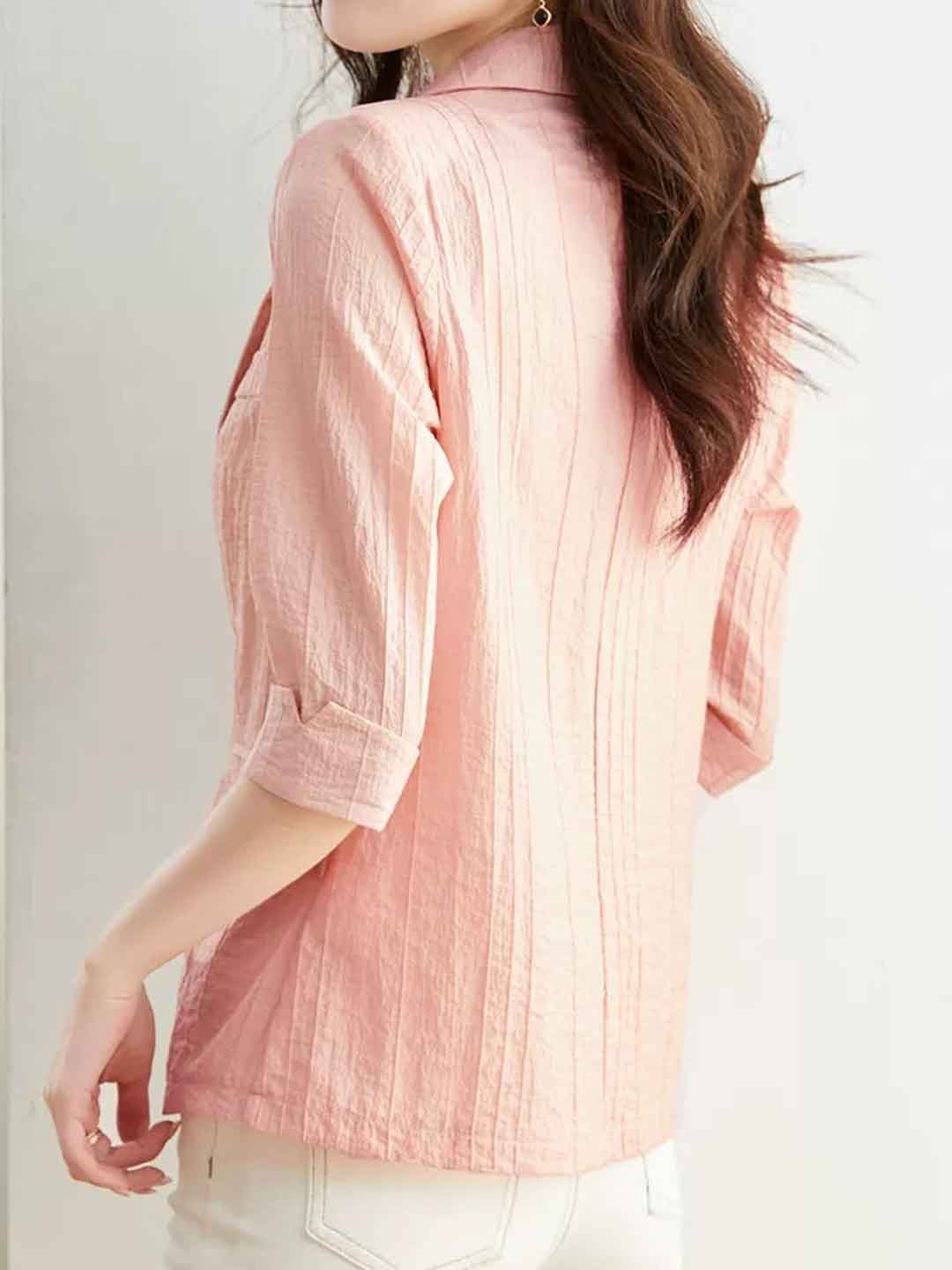 Sydney Casual Solid Color Suit Shirt