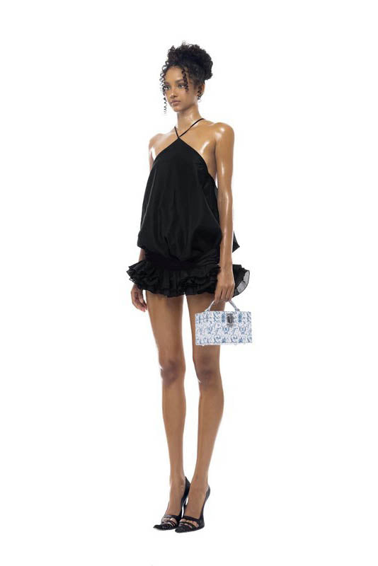 Vestido corto con cuello halter y espalda descubierta Coastal Kiss