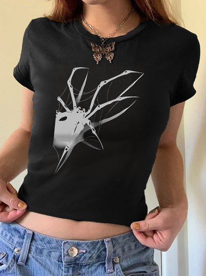 Vintage Spider Hand Printed Tee