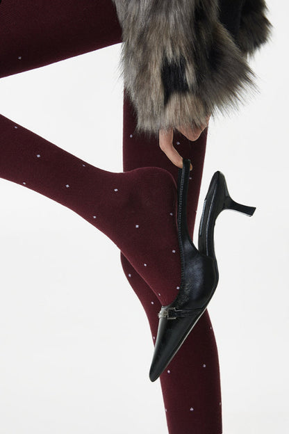 Versatile Moisture Wicking Polka Dot Tights