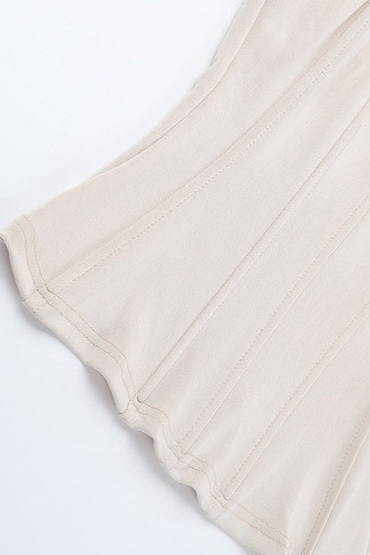 Sexy Solid Corset Crop Top