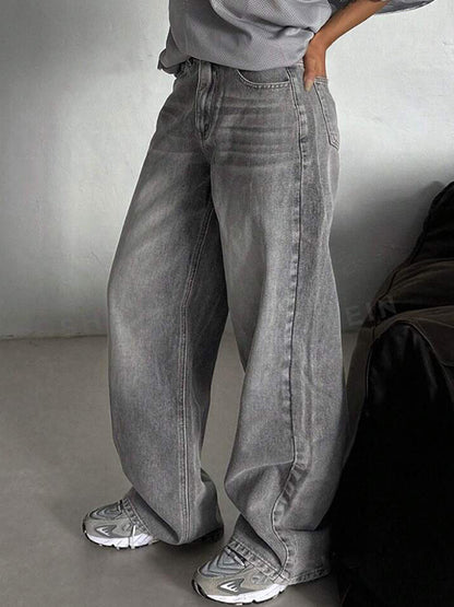 Vintage Smoke Grey Boyfriend Jeans