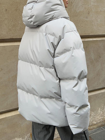 Multicolor Hooded Puffer Jacket