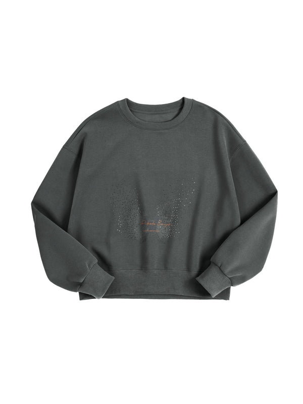 Butterfly Print Oversized Hoodie